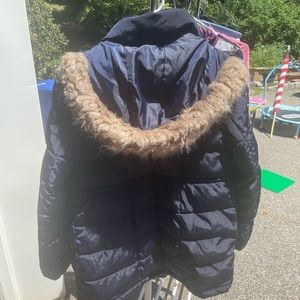 H&M maternity, navy winter coat (medium)